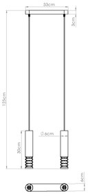 Lampa wisząca LAMI 2 biała SOLLUX  LIGHTING