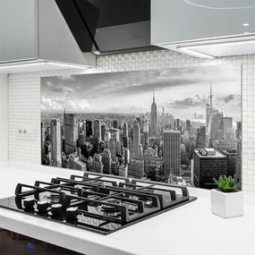Szkło do Kuchni na Ścianę Rytm Miejskich Kamienic