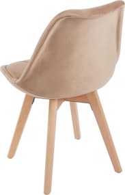 Zestaw 4 Krzese Synk Aksamitne