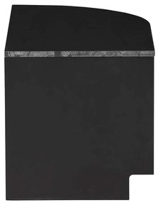Czarna modułowa szafka pod TV z litego drewna sosnowego 78x40 cm Finca – WOOOD
