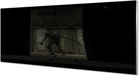 Panel szklany do Kuchni Zombie w Ciemnym Budynku