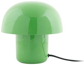 Zielona lampa stołowa z metalowym kloszem (wysokość 20 cm) Fat Mushroom – Leitmotiv