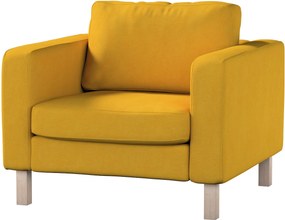 Pokrowiec na fotel Karlstad kolor żółty tkanina strukturalna