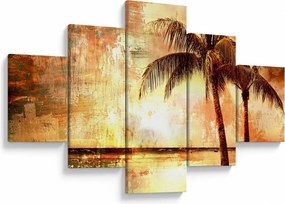 Obraz - Palmy na plaży (125x70 cm)