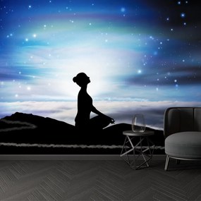 Fototapeta - Medytująca kobieta (196x136 cm)