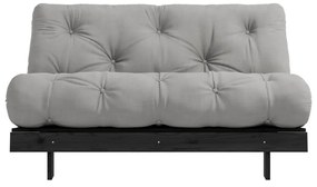 Szara rozkładana sofa 140 cm Roots Black Night – Karup Design
