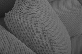 Narożnik z funkcją spania sprężyny faliste TORRE lewy Szary