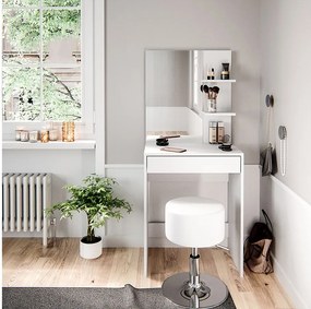 Stół o jamierze biały 60x40x140 isabelle