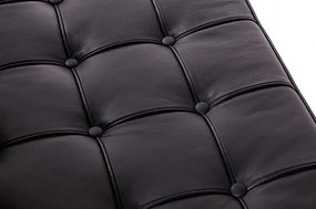 Designerska sofa tapicerowana skórą ekologiczną Barcelon