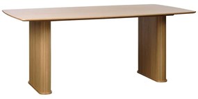 Stół z blatem w dekorze dębu 100x190 cm Nola – Unique Furniture