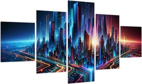 Obraz - Miasto przyszłości (125x70 cm)