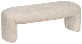 Beżowa ławka z materiału bouclé Suave – Ixia