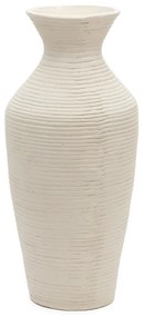 Wysoki kremowy ręcznie wykonany wazon (wysokość 72 cm) Pria – Kave Home