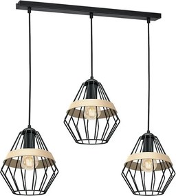 Lampa wisząca z drucianymi kloszami - 3X K550 M2-G88