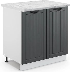 Szafka pod zlew antracytowy domek wiejski 80x60x82 fame-line