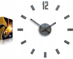 Zegar ścienny naklejany duży nowoczesny akrylowy na ścianę do kuchni salonu