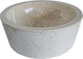 Marmurowa umywalka łazienkowa MARBLE - Kolor kremowy