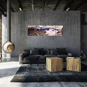Obraz górskiego jeziora (170x50 cm)