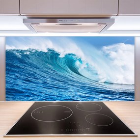 Panel Szklany Wzburzone Fale pod Niebem