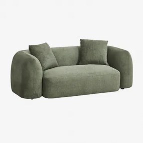 Sofa Coco 2-osobowa Z Tkaniny Szenilowej Tkaniny Szenil Salvia Zieleń - Sklum