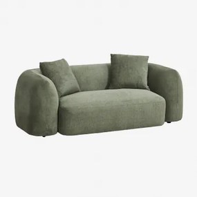 Sofa Dwuosobowa Z Tkaniny Chenilla Coco Szenila Szałwiowa Zieleń - Sklum
