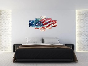 Obraz - Flaga USA (125x70 cm)