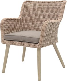 Zestaw ogrodowy rattanowy MONTE MALIBU 240 (cappuccino) 6x Krzesło ogrodowe MALIBU (cappuccino)