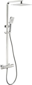 Zestaw prysznicowy z baterią termostatyczną NAESBY, chrom błyszczący