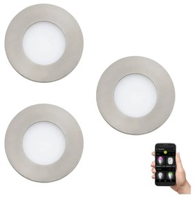 Eglo 900111-SET 3x LED Ściemniana lampa łazienkowa FUEVA-Z  LED/2,8W/230V IP44