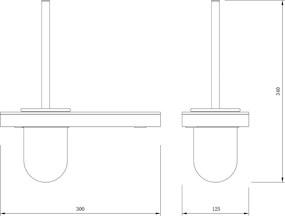 Uchwyt na szczotkę toaletową Bernstein G505