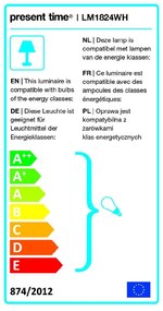 Biała lampa stołowa Leitmotiv Enchant