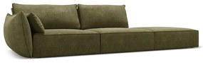 Zielony szezlong (lewostronny) Vanda – Mazzini Sofas