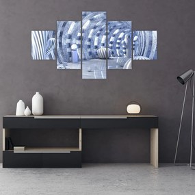 Obraz - abstrakcja 3D (125x70 cm)