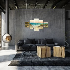 Obraz - Piaszczysta plaża (125x70 cm)