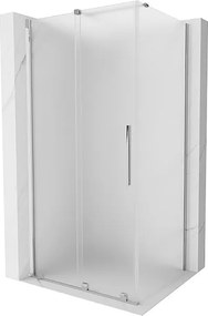 Mexen Velar kabina prysznicowa rozsuwana 100 x 80 cm, szron, chrom - 871-100-080-31-01