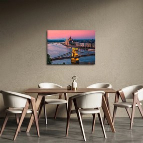 Obraz - Panorama miasta, Budapeszt, Węgry (70x50 cm)