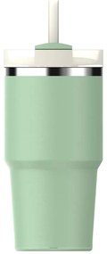 Szałwiowy termos ze słomką ze stali nierdzewnej 600 ml Quencher H2.0 FlowState Tumbler Pistachio – Stanley