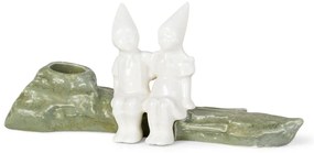 Świąteczny kamionkowy świecznik Kähler Design Christmas Tales, dł. 19 cm