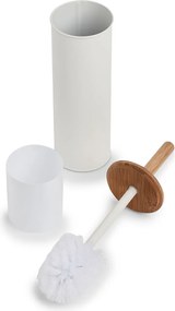 Szczotka WC z metalu i bambusa, Ø 10 cm