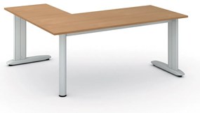 Narożne biurko PRIMO FLEXIBLE, 180x160 cm, buk
