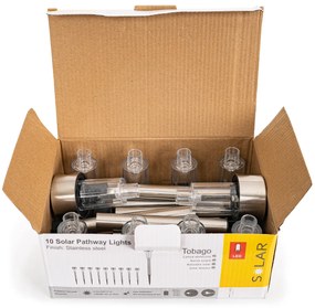 4Home Zestaw lamp solarnych LED, 10 szt., ciepła biała