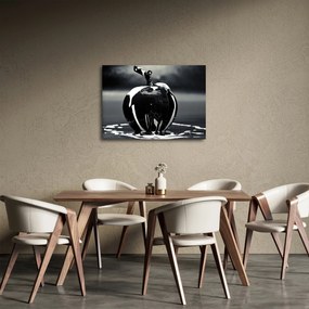 Obraz czarnego jabłka (70x50 cm)