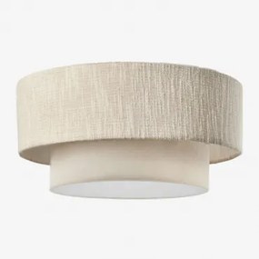 Plafon Sufitowy Lumira Ø55 Cm & Gardenia Biel - Nature - Sklum