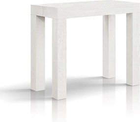 Wysuwana konsola z efektem białego jesionu 90×45 cm - 90×300 - VIAREGGIO