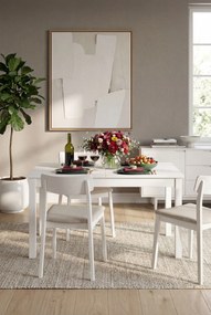 Biały prostokątny stół rozkładany K4-M45