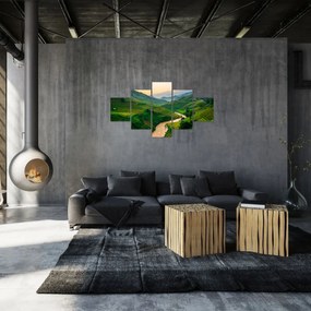 Obraz - Tarasy ryżowe II. (125x70 cm)