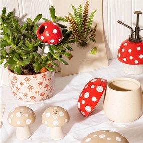 Terakotowy irygator do podlewania kwiatów Mushroom – Sass &amp; Belle