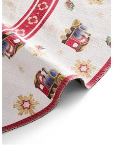 Czerwony okrągły dywan ze świątecznym motywem ø 160 cm Toy's Delight Train – Villeroy&amp;Boch