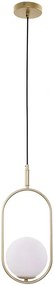 Lampa wisząca w stylu glamour mosiądz - K061 R0-T63