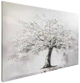 Obraz z ręcznie malowanymi elementami 70x100 cm White Tree – Styler